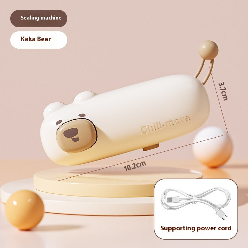 USB Rechargeable Handheld Food Bag Sealer – 2-in-1 Seal & Cut Mini Portable Bag Sealer