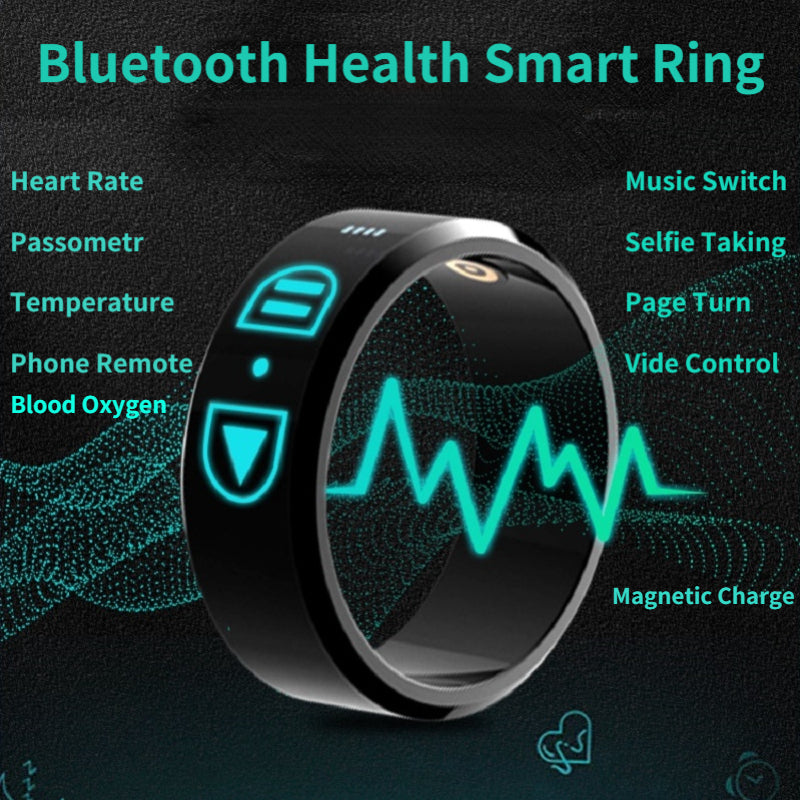 Smart Health Ring — Heart Rate, Blood Oxygen & Fitness Tracker | Bluetooth Wearable